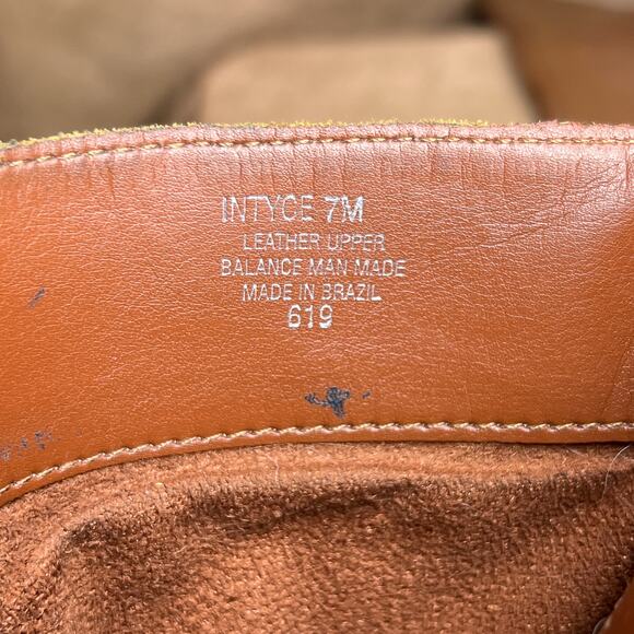 Steven by Steve Madden Intyce Leather Riding Boots Tan Wedge Heel Women's 7M Y2K - Picture 8 of 11